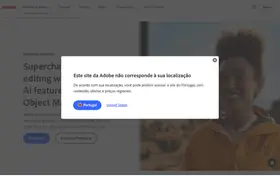 Adobe Premiere Pro landing page preview