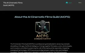 AI Cinematic Films Guild landing page preview