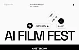 AI Film Fest Amsterdam landing page preview