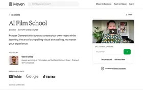 AI Film School by Filmique landing page preview