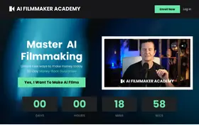 AI Filmmaker Academy landing page preview