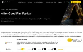 AI for Good Film Festival landing page preview