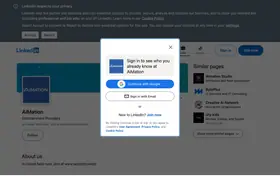 AiMation Studios landing page preview