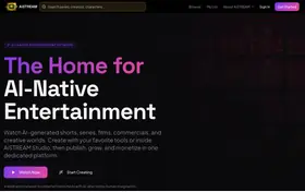 AiSTREAM landing page preview
