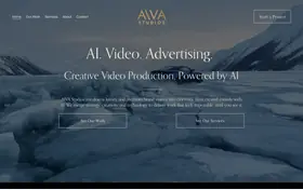 AIVA Studios landing page preview