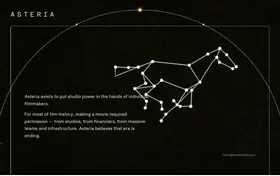 Asteria Film landing page preview