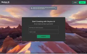 Blockade Labs Skybox AI landing page preview