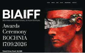 Bochnia International AI Film Festival landing page preview