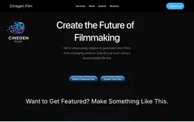 Cinegen Film landing page preview