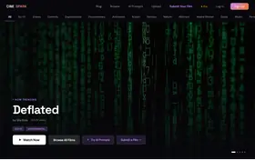 CineSpark landing page preview