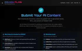 COVION FILMS landing page preview