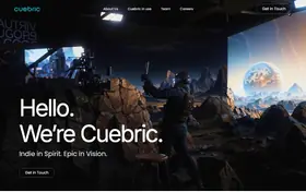 Cuebric landing page preview