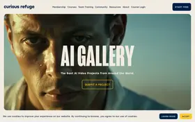Curious Refuge AI Film Gallery landing page preview