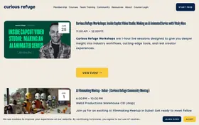Curious Refuge Community landing page preview