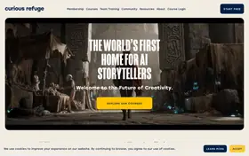 Curious Refuge landing page preview
