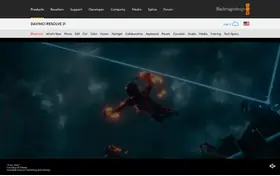 DaVinci Resolve landing page preview