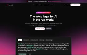 Deepdub landing page preview