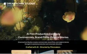 Dreamachine Studios landing page preview