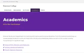 Emerson AI in Filmmaking landing page preview