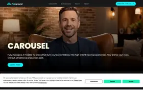 Fairground landing page preview