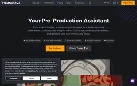 Filmustage landing page preview