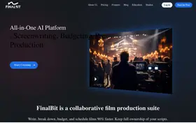 FinalBit landing page preview
