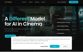 Flawless AI landing page preview