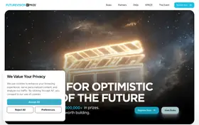 Future Vision XPRIZE landing page preview