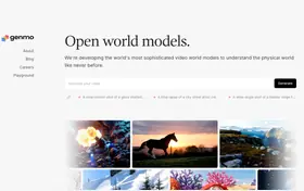 Genmo landing page preview