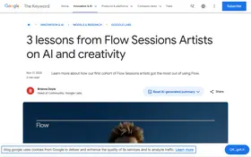 Google Flow Sessions landing page preview