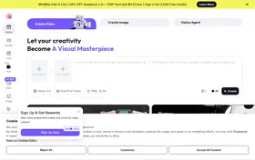 Hailuo AI landing page preview