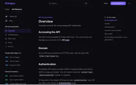 Haiper landing page preview