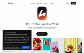 Hedra landing page preview