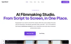 Hyperdream landing page preview