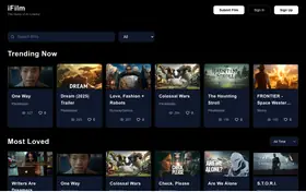 iFilm landing page preview