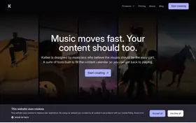 Kaiber landing page preview