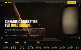 Kickflix landing page preview