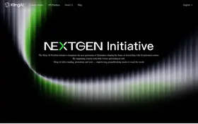 Kling AI NextGen Initiative landing page preview