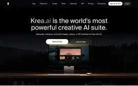 Krea landing page preview
