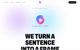 Lumewright landing page preview