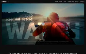 Massive Studios landing page preview