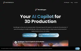 Masterpiece X landing page preview