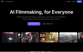 Melies landing page preview