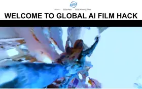 MIT Global AI Film Hack landing page preview