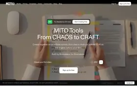 MITO AI landing page preview