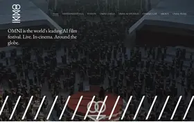 OMNI International AI Film Festival landing page preview