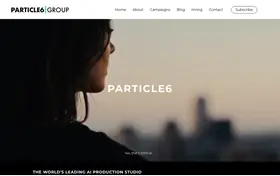Particle6 landing page preview