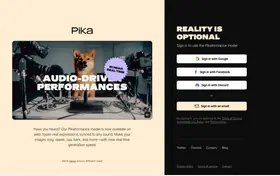 Pika landing page preview