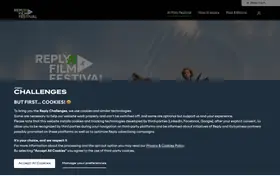 Reply AI Film Festival landing page preview