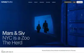 Runway Studios landing page preview